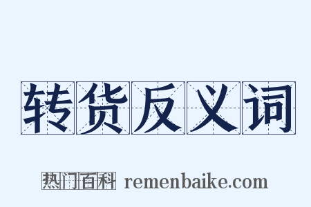 转货反义词是什么意思的图片